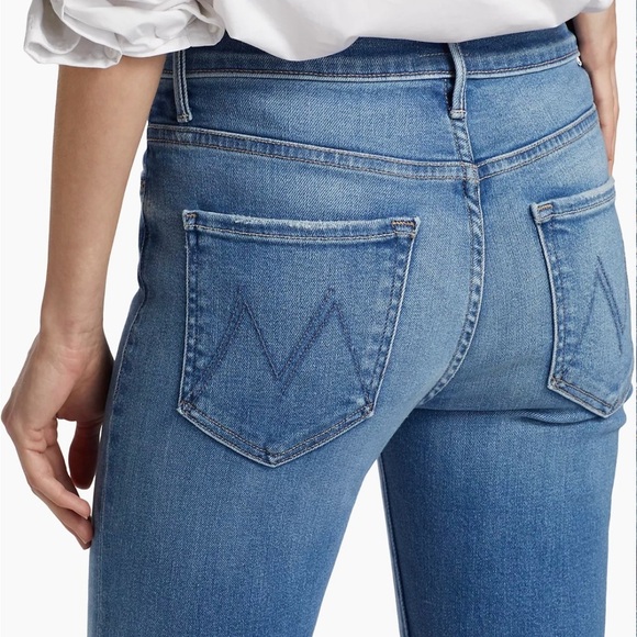 Mother The Weekender Mid-Rise Bootcut blue Jeans NEW - Picture 6 of 9